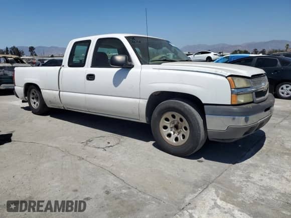 2005 Chevrolet Silverado 1500 Work Truck with VIN 1GCEC19XX5Z265630, listed as a Copart auction lot 69702595 with Not provided miles and Salvage title. Bid and sale history available at DreamBid. Image 4.