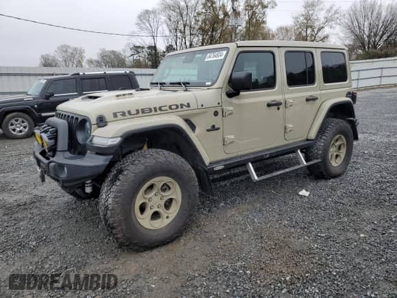 2022 Jeep Wrangler Unlimited Rubicon 392 with VIN 1C4JJXSJ2NW237108, listed as a Copart auction lot 84764934 with 14,722 mi miles and Salvage title. Bid and sale history available at DreamBid. Image 1.