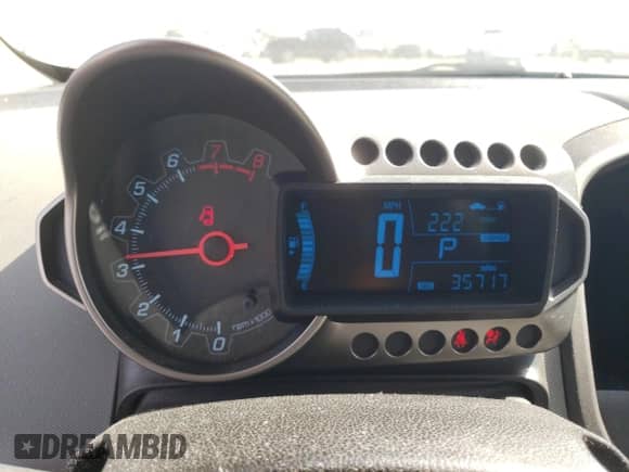 2012 Chevrolet Sonic LS with VIN 1G1JA5SH5C4149219, listed as a Copart auction lot 70209755 with 35,717 mi miles and Salvage title. Bid and sale history available at DreamBid. Image 9.