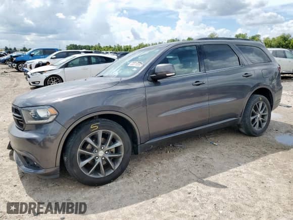 2017 Dodge Durango GT with VIN 1C4RDHDG3HC859725, listed as a Copart auction lot 83816585 with 105,782 mi miles and Salvage title. Bid and sale history available at DreamBid. Image 1.