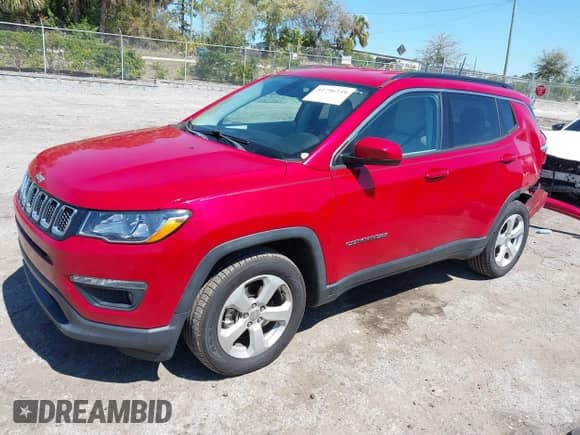 2020 Jeep Compass Latitude with VIN 3C4NJCBB8LT212512, listed as a IAAI auction lot 41796239 with 35,453 mi miles and . Bid and sale history available at DreamBid. Image 2.