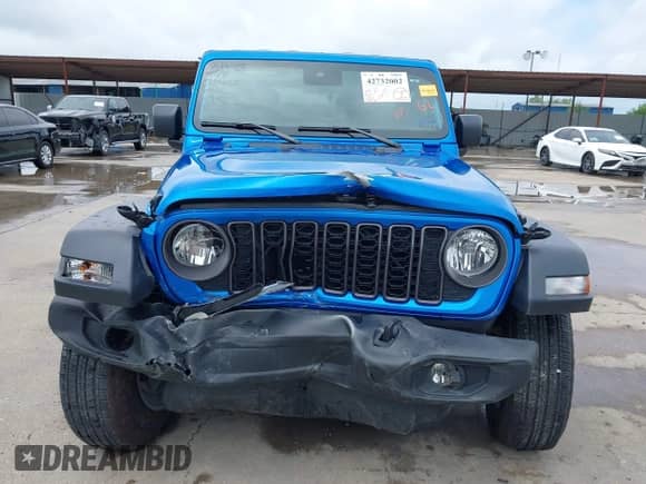 2024 Jeep Wrangler Sport S with VIN 1C4PJXDG0RW335409, listed as a IAAI auction lot 42732002 with 8,161 mi miles and . Bid and sale history available at DreamBid. Image 12.