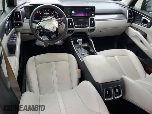 2023 Kia Sorento S with VIN 5XYRL4LC3PG228686, listed as a Copart auction lot 69599595 with 20,756 mi miles and Salvage title. Bid and sale history available at DreamBid. Image 8.