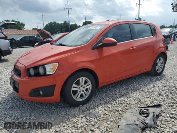 2013 Chevrolet Sonic LT with VIN 1G1JC6SB8D4110539, listed as a Copart auction lot 63139945 with 127,219 mi miles and Clean title. Bid and sale history available at DreamBid. Image 1.