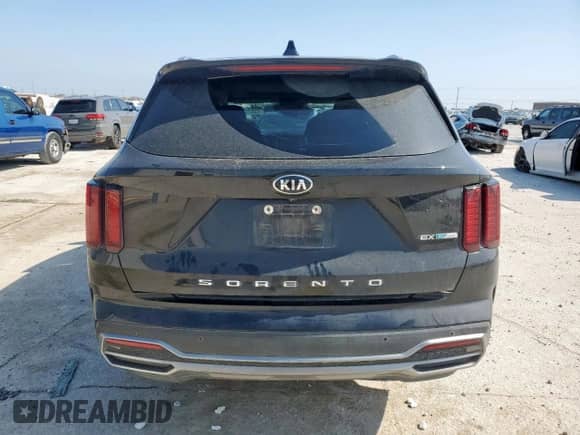2021 Kia Sorento EX with VIN KNDRH4LG3M5019196, listed as a Copart auction lot 59020465 with 68,935 mi miles and Salvage title. Bid and sale history available at DreamBid. Image 6.