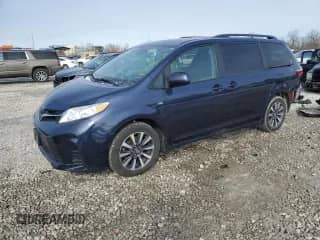 2019 Toyota Sienna LE with VIN 5TDJZ3DC1KS223325, listed as a Copart auction lot 45758815 with 102,605 mi miles and Salvage title. Bid and sale history available at DreamBid. Image 1.