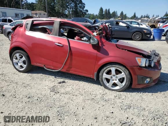 2013 Chevrolet Sonic LTZ with VIN 1G1JE6SB4D4187015, listed as a Copart auction lot 65932495 with Not provided miles and Non repairable. Bid and sale history available at DreamBid. Image 4.