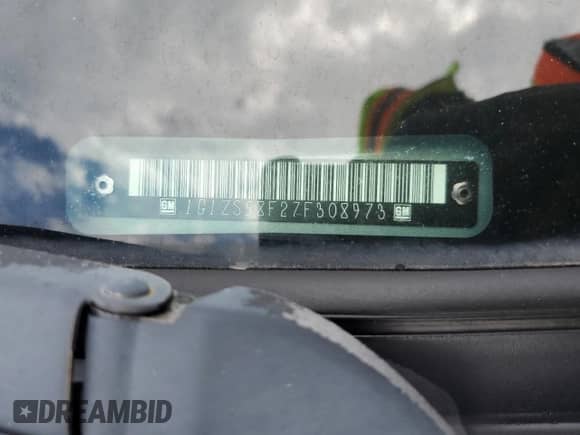 2007 Chevrolet Malibu 1LS z VIN 1G1ZS58F27F308973, wystawiony jako Copart lot #66769095 z przebiegiem 90 055 mil mil oraz Szkoda całkowita • Salvage title. Historia ofert i sprzedaży dostępna na DreamBid. Obrazek 13.