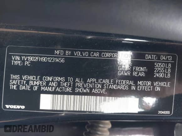 2013 Volvo S60 T6 R-Design Platinum с VIN YV1902FH9D1231456, выставлен на аукционе IAAI как лот 42788938 с пробегом 140 730 миль миль и . История ставок и продаж доступна на DreamBid. Изображение 9.