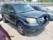 2006 Honda Pilot EX-L with VIN 2HKYF187X6H546017, listed as a IAAI auction lot 42502003 with 190,765 mi miles and . Bid and sale history available at DreamBid. Image 1.