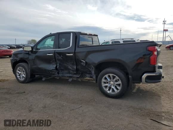 2019 Chevrolet Silverado 1500 LTZ with VIN 1GCRYGED1KZ338994, listed as a Copart auction lot 55901185 with 42,862 mi miles and Salvage title. Bid and sale history available at DreamBid. Image 2.