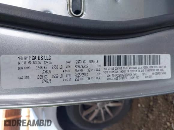 2016 Dodge Journey SXT with VIN 3C4PDCBG3GT180960, listed as a IAAI auction lot 43165646 with 162,770 mi miles and . Bid and sale history available at DreamBid. Image 9.