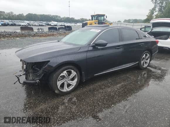 2020 Honda Accord EX-L с VIN 1HGCV2F53LA018439, выставлен на аукционе Copart как лот 84250395 с пробегом 59 664 миль миль и Списание • Salvage title. История ставок и продаж доступна на DreamBid. Изображение 1.