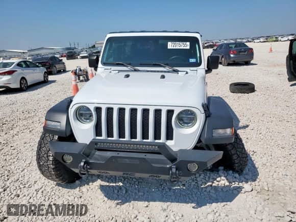 2022 Jeep Wrangler Unlimited Sport S with VIN 1C4HJXDG3NW213884, listed as a Copart auction lot 72015755 with 17,495 mi miles and Salvage title. Bid and sale history available at DreamBid. Image 5.