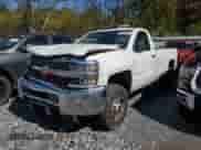 2015 Chevrolet Silverado 2500HD Work Truck with VIN 1GC0KUEG5FZ142467, listed as a Copart auction lot 80499545 with 92,695 mi miles and Salvage title. Bid and sale history available at DreamBid. Image 1.
