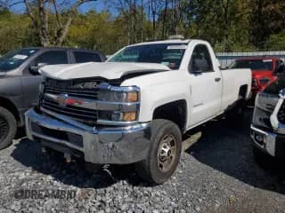 2015 Chevrolet Silverado 2500HD Work Truck with VIN 1GC0KUEG5FZ142467, listed as a Copart auction lot 80499545 with 92,695 mi miles and Salvage title. Bid and sale history available at DreamBid. Image 1.