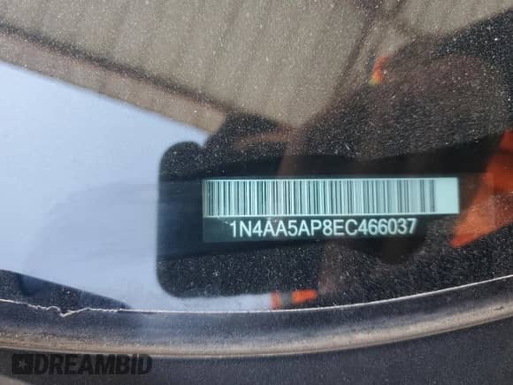 2014 Nissan Maxima SV z VIN 1N4AA5AP8EC466037, wystawiony jako Copart lot #63398365 z przebiegiem 198 188 mil mil oraz Szkoda całkowita • Salvage title. Historia ofert i sprzedaży dostępna na DreamBid. Obrazek 12.