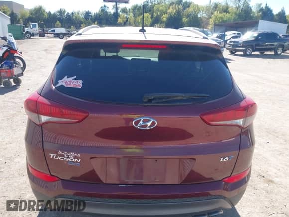 2016 Hyundai Tucson Sport with VIN KM8J33A2XGU107780, listed as a IAAI auction lot 43508838 with 113,030 mi miles and . Bid and sale history available at DreamBid. Image 16.