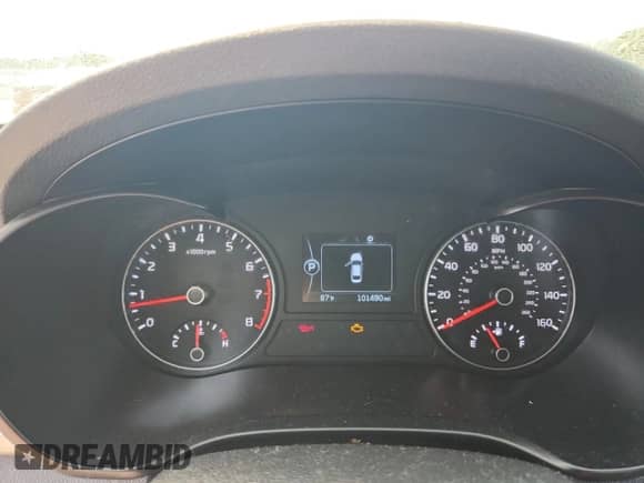 2016 Kia Optima EX with VIN 5XXGU4L33GG120125, listed as a Copart auction lot 81658535 with 101,490 mi miles and Salvage title. Bid and sale history available at DreamBid. Image 9.