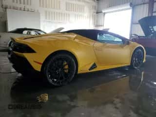 2023 Lamborghini Huracan with VIN ZHWUT5ZF1PLA23321, listed as a Copart auction lot 74672934 with Not provided miles and Non repairable. Bid and sale history available at DreamBid. Image 3.