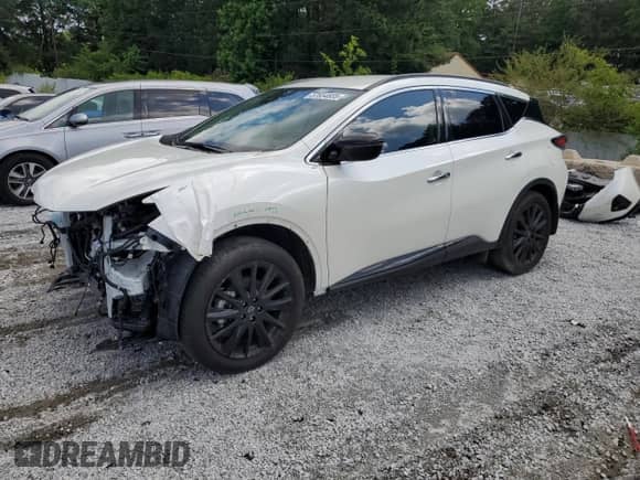 2024 Nissan Murano SV с VIN 5N1AZ2BJ8RC126027, выставлен на аукционе Copart как лот 57654835 с пробегом 21 451 миль миль и Списание • Salvage title. История ставок и продаж доступна на DreamBid. Изображение 1.