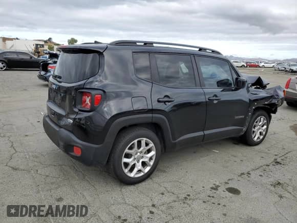 2018 Jeep Renegade Latitude with VIN ZACCJABB2JPH97457, listed as a Copart auction lot 84994015 with 60,121 mi miles and Salvage title. Bid and sale history available at DreamBid. Image 3.