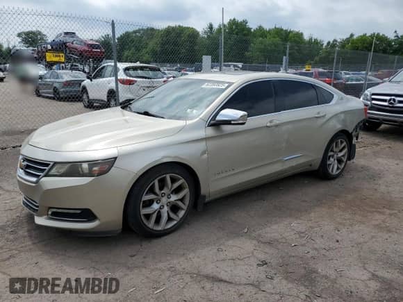 2015 Chevrolet Impala LTZ with VIN 2G1155SL9F9119652, listed as a Copart auction lot 62393925 with 100,146 mi miles and Salvage title. Bid and sale history available at DreamBid. Image 1.