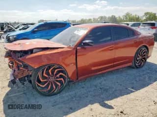 2023 Dodge Charger Scat Pack with VIN 2C3CDXGJ3PH616133, listed as a Copart auction lot 86481395 with 9,565 mi miles and Salvage title. Bid and sale history available at DreamBid. Image 1.
