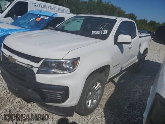 2022 Chevrolet Colorado 2WD LT with VIN 1GCHSCEA5N1116196, listed as a Copart auction lot 80889875 with 125,270 mi miles and Clean title. Bid and sale history available at DreamBid. Image 1.