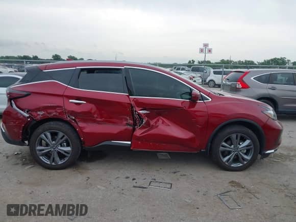 2024 Nissan Murano Platinum with VIN 5N1AZ2DS1RC117210, listed as a IAAI auction lot 42399686 with 10,929 mi miles and . Bid and sale history available at DreamBid. Image 13.