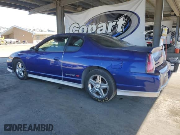 2005 Chevrolet Monte Carlo SS Supercharged with VIN 2G1WZ151259223637, listed as a Copart auction lot 68718785 with 115,543 mi miles and Salvage title. Bid and sale history available at DreamBid. Image 2.
