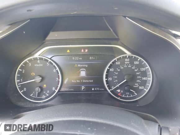 2019 Nissan Murano SL with VIN 5N1AZ2MJ0KN159904, listed as a IAAI auction lot 42626381 with 85,966 mi miles and . Bid and sale history available at DreamBid. Image 7.