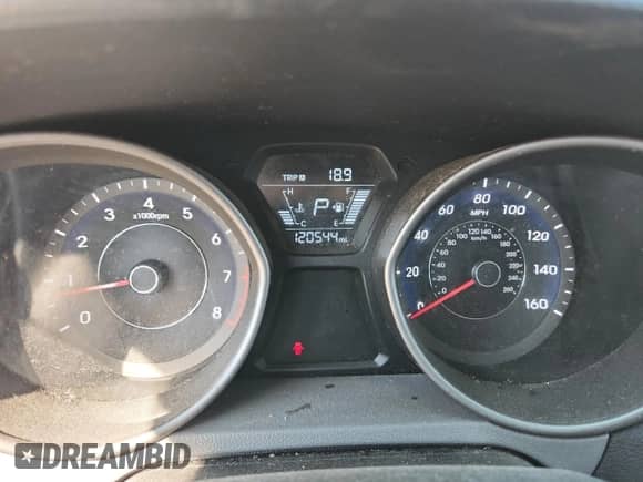 2016 Hyundai Elantra SE with VIN 5NPDH4AE1GH703681, listed as a Copart auction lot 81849745 with 120,544 mi miles and Clean title. Bid and sale history available at DreamBid. Image 9.