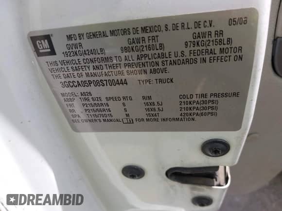 2008 Chevrolet HHR Panel LT с VIN 3GCCA05P08S700444, выставлен на аукционе IAAI как лот 42639634 с пробегом 296 237 миль миль и . История ставок и продаж доступна на DreamBid. Изображение 9.