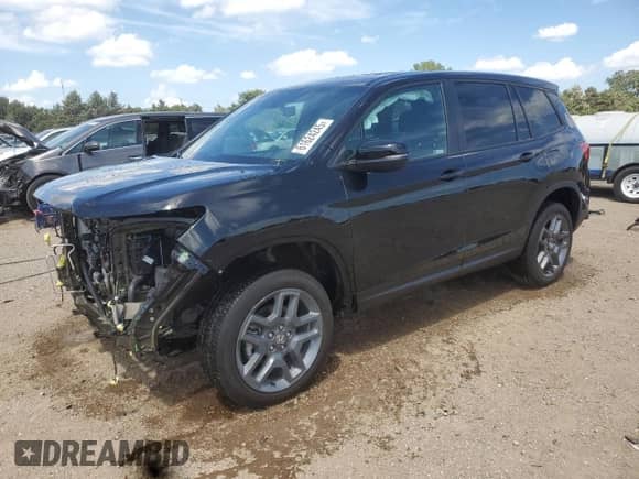2022 Honda Passport EX-L with VIN 5FNYF8H53NB021918, listed as a Copart auction lot 61624245 with 10,066 mi miles and Salvage title. Bid and sale history available at DreamBid. Image 1.