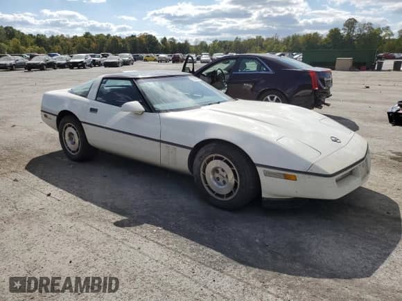1986 Chevrolet Corvette with VIN 1G1YY0788G5121033, listed as a Copart auction lot 72314454 with 24,527 mi miles and Salvage title. Bid and sale history available at DreamBid. Image 4.
