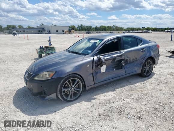 2012 Lexus IS 250 z VIN JTHBF5C20C2102973, wystawiony jako Copart lot #82148525 z przebiegiem 223 355 mil mil oraz Szkoda całkowita • Salvage title. Historia ofert i sprzedaży dostępna na DreamBid. Obrazek 1.