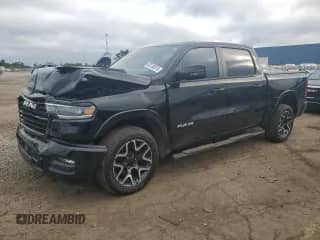 2025 Ram 1500 Laramie with VIN 1C6SRFJP8SN547236, listed as a Copart auction lot 65136515 with 34,875 mi miles and Clean title. Bid and sale history available at DreamBid. Image 1.