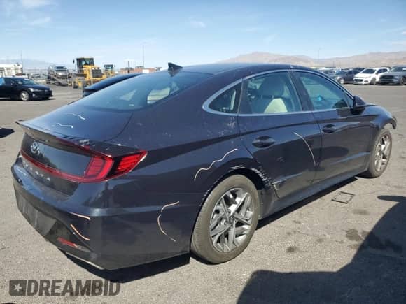 2023 Hyundai Sonata SEL with VIN KMHL64JAXPA313972, listed as a Copart auction lot 52781105 with 41,221 mi miles and Salvage title. Bid and sale history available at DreamBid. Image 3.