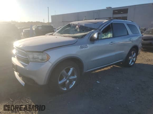 2012 Dodge Durango Citadel with VIN 1C4SDJET4CC130727, listed as a Copart auction lot 86843425 with 165,124 mi miles and Clean title. Bid and sale history available at DreamBid. Image 1.