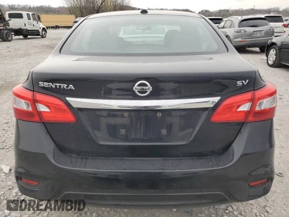 2017 Nissan Sentra SV with VIN 3N1AB7AP5HL682197, listed as a Copart auction lot 51175195 with 204,478 mi miles and Salvage title. Bid and sale history available at DreamBid. Image 6.