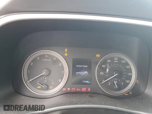 2020 Hyundai Tucson SEL with VIN KM8J33AL9LU193571, listed as a Copart auction lot 65443725 with 71,945 mi miles and Salvage title. Bid and sale history available at DreamBid. Image 9.