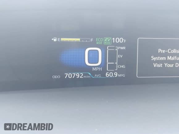 2020 Toyota Prius Limited with VIN JTDKARFP6L3159221, listed as a IAAI auction lot 43355175 with 70,792 mi miles and . Bid and sale history available at DreamBid. Image 7.