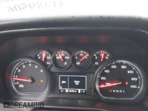 2019 Chevrolet Silverado 1500 Custom Trail Boss with VIN 1GCRYCEF5KZ252050, listed as a IAAI auction lot 41489506 with 55,764 mi miles and . Bid and sale history available at DreamBid. Image 7.