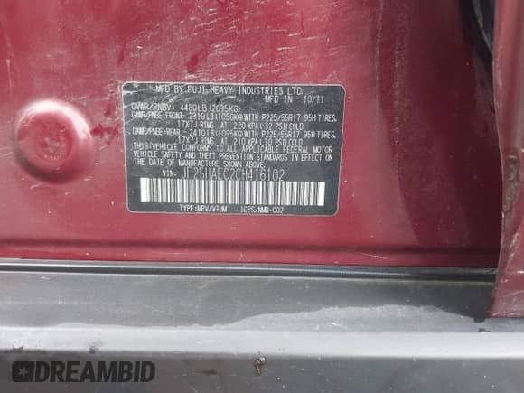 2012 Subaru Forester X Limited z VIN JF2SHAEC2CH416102, wystawiony jako IAAI lot #42628362 z przebiegiem 93 485 mil mil oraz . Historia ofert i sprzedaży dostępna na DreamBid. Obrazek 9.