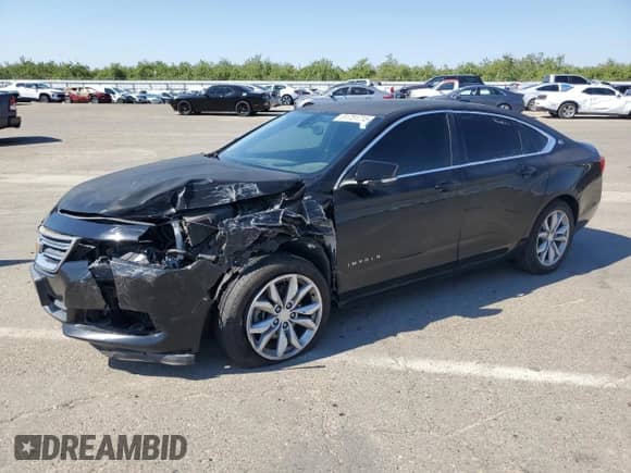 2017 Chevrolet Impala LT with VIN 1G1105S37HU188005, listed as a Copart auction lot 81751715 with 117,066 mi miles and Salvage title. Bid and sale history available at DreamBid. Image 1.