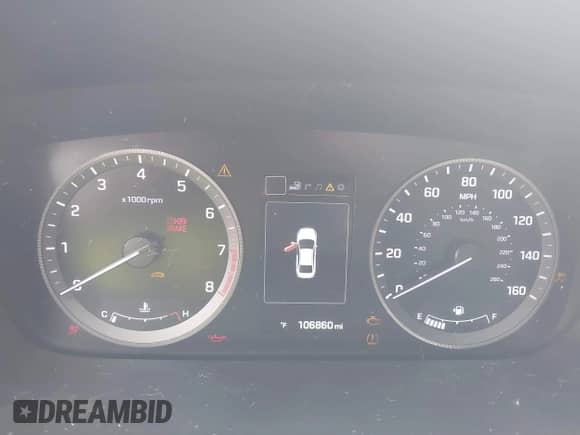 2015 Hyundai Sonata Sport z VIN 5NPE34AF5FH062478, wystawiony jako IAAI lot #42122104 z przebiegiem 106 860 mil mil oraz . Historia ofert i sprzedaży dostępna na DreamBid. Obrazek 7.