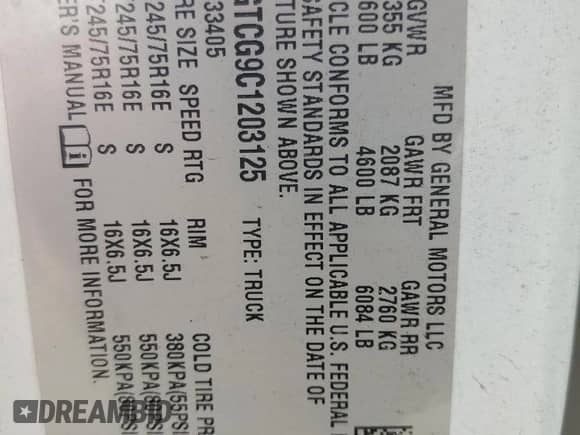 2012 Chevrolet Express Cargo z VIN 1GCZGTCG9C1203125, wystawiony jako Copart lot #82063265 z przebiegiem 269 107 mil mil oraz Czysty tytuł • Clean title. Historia ofert i sprzedaży dostępna na DreamBid. Obrazek 14.