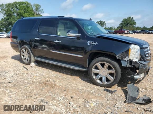 2008 Cadillac Escalade ESV with VIN 1GYFK66868R115756, listed as a Copart auction lot 71609515 with 215,304 mi miles and Salvage title. Bid and sale history available at DreamBid. Image 4.