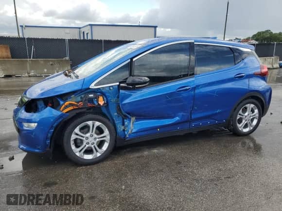 2019 Chevrolet Bolt EV LT with VIN 1G1FY6S01K4146091, listed as a Copart auction lot 85546285 with 36,982 mi miles and Non repairable. Bid and sale history available at DreamBid. Image 1.